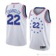 Camiseta Wilson Chandler #22 Philadelphia 76ers Earned 2018-19 Blanco