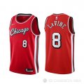 Camiseta Zach Lavine NO 8 Chicago Bulls Ciudad 2021-22 Rojo