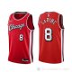 Camiseta Zach Lavine NO 8 Chicago Bulls Ciudad 2021-22 Rojo