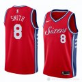 Camiseta Zhaire Smithstatement #8 Philadelphia 76ers Statement 2018 Rojo