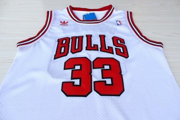Camiseta retro Pippen #33 Chicago Bulls Blanco