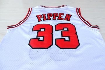 Camiseta retro Pippen #33 Chicago Bulls Blanco