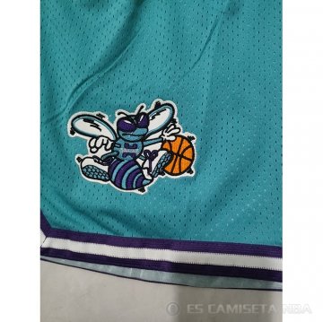 Pantalone Charlotte Hornets Retro Just Don Verde