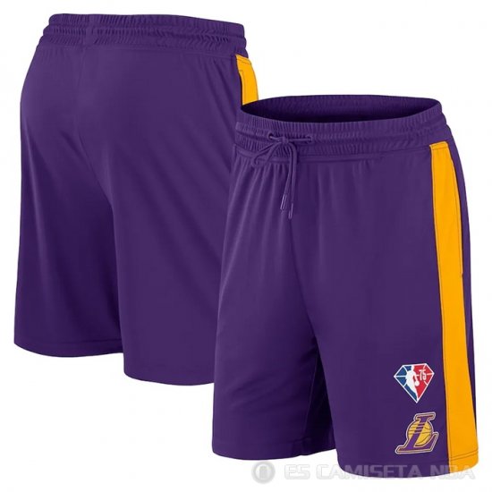 Pantalone Los Angeles Lakers 75th Anniversary Violeta - Haga un click en la imagen para cerrar