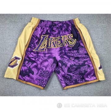 Pantalone Los Angeles Lakers Special Year Of The Tiger Violeta