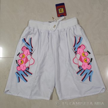 Pantalone Miami Heat Pink Panther Blanco