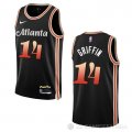 Camiseta AJ Griffin #14 Atlanta Hawks Ciudad 2022-23 Negro