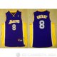 Camiseta Lakers Bryant Autentico #8 Purpura