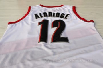 Camiseta Aldridge #12 Portland Trail Blazers Blanco