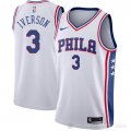 Camiseta Allen Iverson #3 Philadelphia 76ers Association Blanco