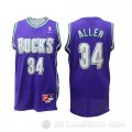 Camiseta Allen #34 Milwaukee Bucks Retro Violeta