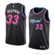 Camiseta Alonzo Mourning #33 Miami Heat Ciudad 2018-19 Negro