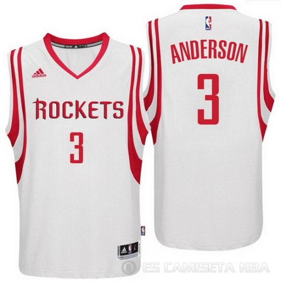 Camiseta Anderson #3 Houston Rockets Blanco - Haga un click en la imagen para cerrar