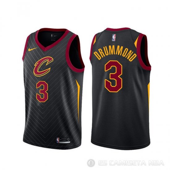 Camiseta Andre Drummond #3 Cleveland Cavaliers Statement Negro - Haga un click en la imagen para cerrar
