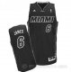 Camiseta Back to James #6 Miami Heat Negro