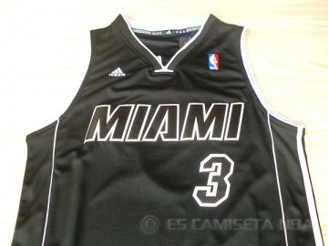 Camiseta Back to Wade #3 Miami Heat Negro