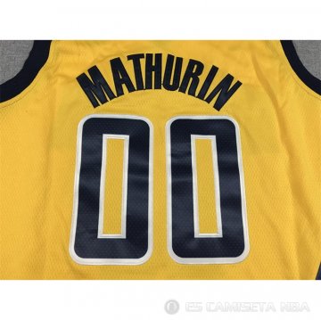 Camiseta Bennedict Mathurin #00 Indiana Pacers Statement 2022-23 Amarillo