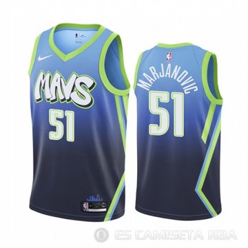 Camiseta Boban Marjanovic #51 Dallas Mavericks Ciudad Edition Azul