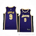 Camiseta Bronny James #9 Los Angeles Lakers Statement Violeta1