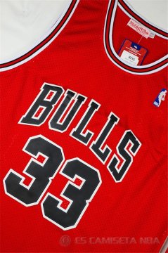 Camiseta Retro Pippen 97-98 #33 Chicago Bulls Rojo