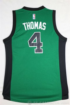 Camiseta Thomas #4 Boston Celtics Borde DE Color Verde Oscuro