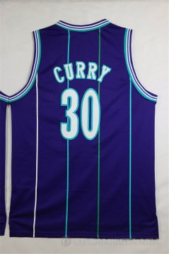 Camiseta Curry #30 Charlotte Hornets Purpura