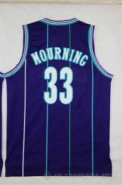 Camiseta Mourning #33 Charlotte Hornets Purpura