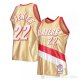 Camiseta Clyde Drexler #22 Portland Trail Blazers Mitchell & Ness 1991-92 Oro