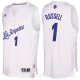 Camiseta D'Angelo Russell #1 Los Angeles Lakers Navidad 2016 Blanco