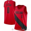 Camiseta Damian Lillard #0 Portland Trail Blazers 2017-18 Rojo