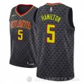 Camiseta Daniel Hamilton #5 Atlanta Hawks Icon 2018 Negro
