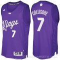 Camiseta Darren Collison #7 Sacramento Kings Navidad 2016 Purpura