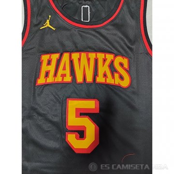 Camiseta Dejounte Murray #5 Atlanta Hawks Statement 2022-23 Negro