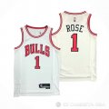 Camiseta Derrick Rose NO 1 Chicago Bulls Association 2021 Blanco