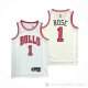 Camiseta Derrick Rose NO 1 Chicago Bulls Association 2021 Blanco