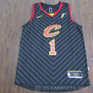Camiseta Derrick Rose #1 Cleveland Cavaliers Statement 2017-18 Negro
