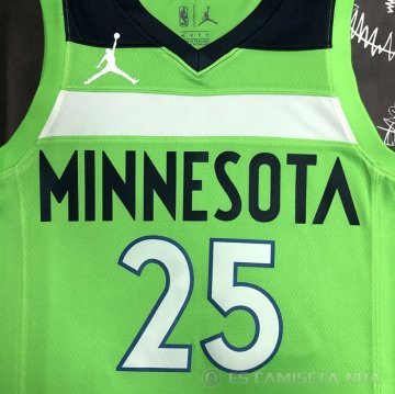 Camiseta Derrick Rose #25 Minnesota Timberwolves Statement 2020-21 Verde