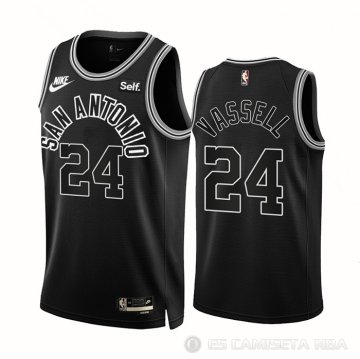 Camiseta Devin Vassell #24 San Antonio Spurs Classic 2022-23 Negro