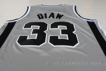 Camiseta Diaw #33 San Antonio Spurs Gris