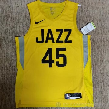Camiseta Donovan Mitchell #45 Utah Jazz Icon Autentico 2022-23 Amarillo