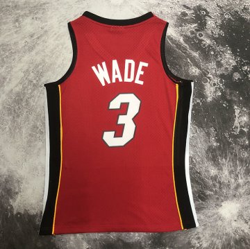Camiseta Dwyane Wade #3 Miami Heat Mitchell & Ness 2005-06 Rojo