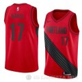 Camiseta Ed Davis #17 Portland Trail Blazers Statement 2018 Rojo
