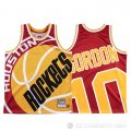 Camiseta Eric Gordon #10 Houston Rockets Mitchell & Ness Big Face Rojo