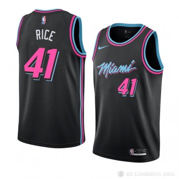 Camiseta Glen Rice #41 Miami Heat Ciudad 2018-19 Negro
