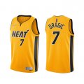 Camiseta Goran Dragic NO 7 Miami Heat Earned 2020-21 Oro