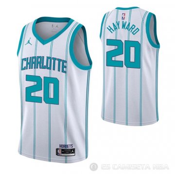 Camiseta Gordon Hayward NO 20 Charlotte Hornets Association 2020-21 Blanco