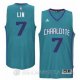 Camiseta Retro Lin #7 Charlotte Hornets Verde