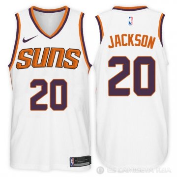 Camiseta Jackson #20 Phoenix Suns Autentico 2017-18 Blanco