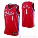 Camiseta James Harden #1 Philadelphia 76ers Statement 2020-21 Rojo