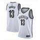 Camiseta James Hardenl NO 13 Brooklyn Nets Association 2020 Blanco